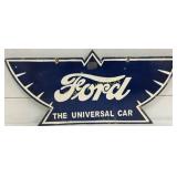 Double-Sided Porcelain Ford: The Universal Car' S