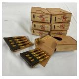 Seven Stock Boxes of 8mm M30 Scharfe S-Patronen Am