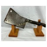 Foster Bros 14in Steel Butcher Cleaver with Wood H