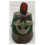 German WWII-Era Forestry Official's Leather Shako