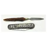Two Knives: Lifemaster USA Folding Knife and Fixed