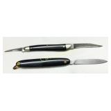 Two Folding Pocket Knives: Schrade and Stainless B