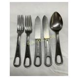 5-Piece U.S. Military Stainless Steel Utensil Set