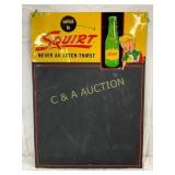 Emb. Squirt Chalkboard Menu Sign, 19in x 27in