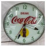 Coca-Cola Pam Clock, 15-Inch Diameter