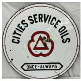 DS Porc. Cities Service Oils Advertising Sign, 42