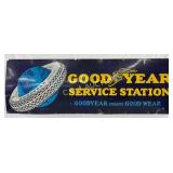 Goodyear Service Station Porc. Sign, 72in x 24in