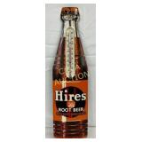 Hires Root Beer Die-Cut Convex Metal Therm Sign, 7