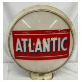 Atlantic Milk Glass Gas Pump Globe, 16 inches