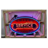 DS United Motors Double-Sided Neon Sign, 38 in x 2