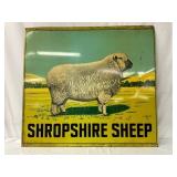Nice DS Metal Advertising Sign Featuring Shropshir
