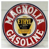Magnolia Gasoline Porc. Sign, 30 Inches