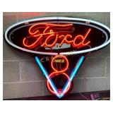 Ford V8 Neon Sign, 36in x 30in