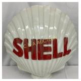 Early ShellMilk Glass Globe, Measures 20 Inches