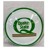 Quaker State Metal Oil Cap Convex Sign, 24in