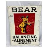 Bear Balancing Alignment Service Metal Sign, 30×40