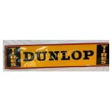Emb. Dunlop Tires Sign, Self-Framed, 60in x 14in