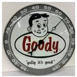 12in Goody Advertising Thermometer by Pam Clock C