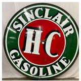 6ft DS Porc. Sinclair HC Gasoline Sign with Ring