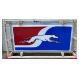 Greyhound Lexan Can Sign, 73in x 37in