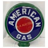 American Metal Frame Gas Pump Globe, 19in Diameter