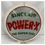 Sinclair Power-X Gas Pump Globe with Plastic Body