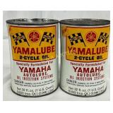 (2) 1Qt. Yamaha Yamalube 2-Cycle Oil Cans