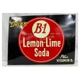 Emb. B-1 Lemon-Lime Soda Metal Sign, 23 x 17 1/2