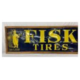 Emb. Fisk Tires SS MetalSign, 67in x 26in