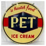 DS Porc. PET Ice Cream Sign, 30 inches