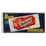 Emb. Holsum White Enriched Bread Metal Sign, 27×13