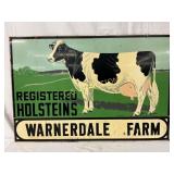 DS Metal Farm Sign W/ Registered Holsteins, 36x24