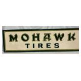 Mohawk Tires Emb. Self-Framed Metal Sign, 60in x 1