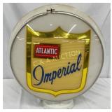 Atlantic Imperial Milk Glass Gas Pump Globe, 16in
