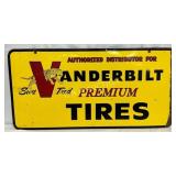 Vanderbilt Tires DS Metal Sign, 36in x 18in