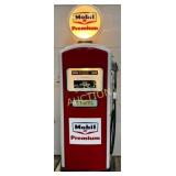 Mobil Gas Pump Bennett Model 966 with Illuminated
