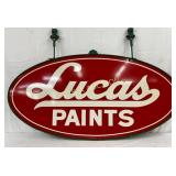 Lucas Paints Double-Sided Sign with Original Ring,