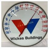12in Wickes Buildings Advertising Thermometer