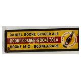 Daniel Boone Ginger Ale' Metal and Wood Framed S