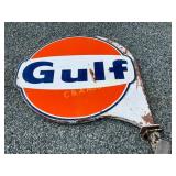 6ft. Gulf Gas Station Sign with Pole