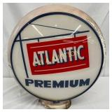 "Atlantic Premium" Milk Glass Pump Globe, 16 inche