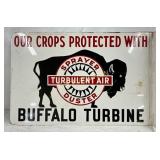 DS Buffalo Turbine Sprayer Metal Flange Sign, 18in