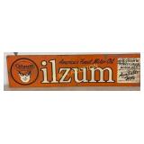 Oilzum SS Metal Sign, 43in x 11in