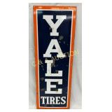 SSP Vertical Yale Tires Sign by Baltimore Enamel,
