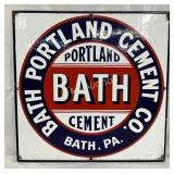 Porc for Bath Portland Cement Co., 17×17 Inches