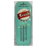 Orange Crush Thermometer, 6in x 16in
