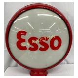 Esso Gas Pump Globe with Metal Body, 21in