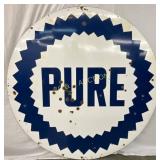 6ft. DS Porc. Pure Oil Sign