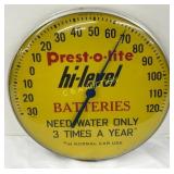 12in Presto-O-Lite Hi-Level Batteries Thermometer