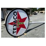 6ft. Porc. Texaco Pole Sign with Star Logo